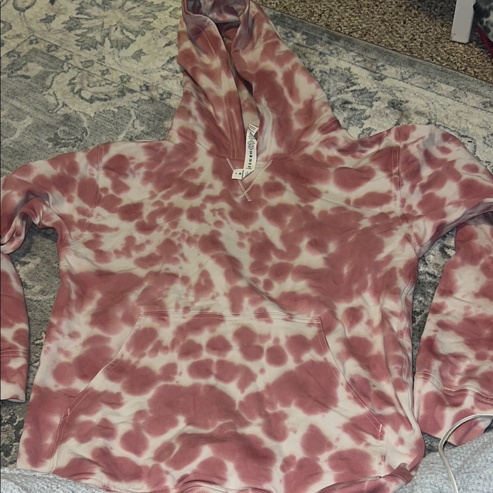Lululemon Pink Tie-Dye Hoodie